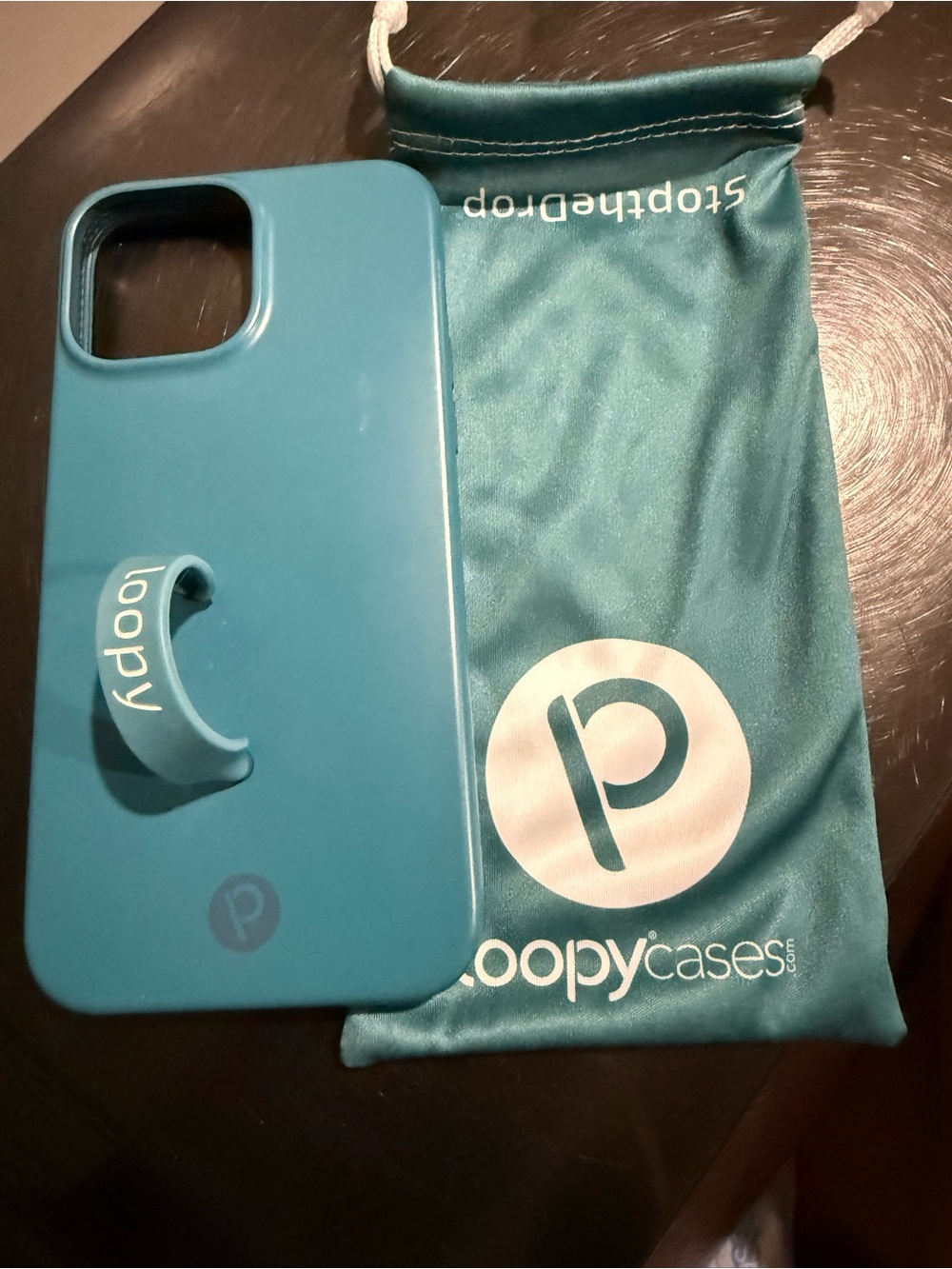 Loopy Case Teal Blue Phone Case with Integrated Loop